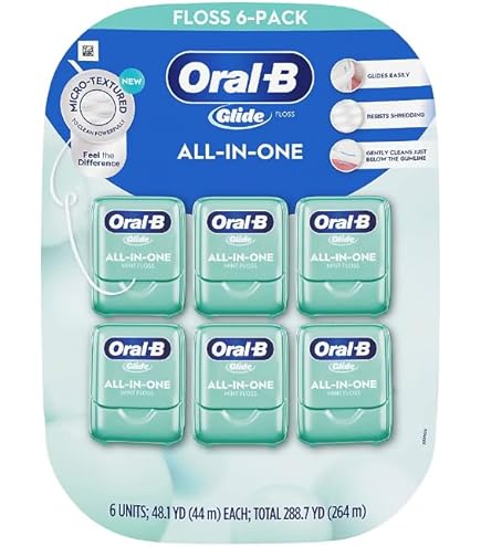 Amazon | Oral-B Glide Comfort Plus Mint-Flavored Floss, 6 pk. AS