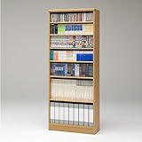 【国産】本格書棚 本棚(幅90 高さ178) エースラック ART1890P1.5HC NA ナチュラル