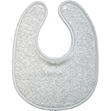 【オーガニックコットン】【片面使用】 スタイ　ビブ　よだれかけ　リバーシブルタイプ CSOG-NO.3 【グレー杢】【日本製】【charlotte】