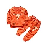 Tovadoo 子供服 ベビー服 女の子 男の子 トップス+ズボン パーカー 秋冬 長袖 数字柄 スポーツ風 ファッション 保育園 部屋着 プレゼント