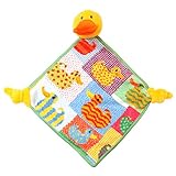 FEILER【フェイラー】 ぬいぐるみ付きハンカチ/おしゃぶりタオル　あひる Ducky Patch Schnuffeltuch 25x25 Ente [並行輸入品]