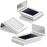 GRDEソーラーライト 人感センサーライト 屋外照明 16 LED 高輝度 ソーラー壁掛けライト 防犯ライト 太陽発電 夜間自動点灯（3個入り）