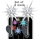 Sparkling Solar Star Lights Garden Stake (Set of 2) [並行輸入品]