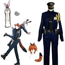 [即購入可能] ジュディ ニック カップル 警察官 コスチューム フルセット ディズニー ズートピア ジュディ・ホップス ニック