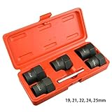 大きいサイズ ナットツイスターソケット5本セット 19mm 21mm 22mm 24mm 25mm WHSYN140