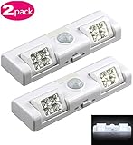 8 LEDモーション検知クローゼットライト、90 °回転夜ライト、スティックオン、バッテリ Night Light12
