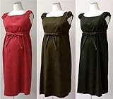 3303 コーデュロイ マタニティ ワンピース ガーリーなシルエットが かわいい 初春におすすめ ONEPIECE ONE PIECE<br/> 敏感肌 【ローズマダム rosemadame マタニテ