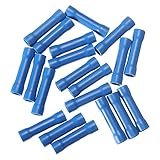 Beho-20青絶縁ストレートワイヤーバットコネクター圧着端子14-16AWG