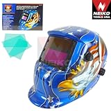 Auto-Darkening & Solar Power Welding Helmet For TIG/MIG - American Eagle by Neiko
