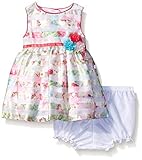 Marmellata Baby Floral Striped Party Dress Multi 3-6 Months [並行輸入品]