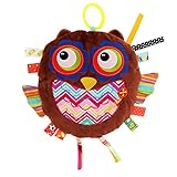 Kesoto 全10種類 ベビーカー人形 布のおもちゃ ベビー 幼児吊り玩具 - 茶色のフクロウ, 約32 * 25cm/12.59 * 9.84インチ；
