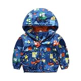 New Animal Print Wind Breaker Long Sleeve Jacket -5T
