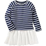 OSHKOSH(オシュコシュ) フレンチテリー &アイレット ドレス ネイビー ワンピース 5歳【並行輸入】