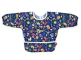Solby ソルビィ ビブ・デ・バビ・デ・ブー ロングスリーブ アニマルリーフ (ネイビー（BBSB100815）)