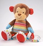 Playtivity Soft Plush Monkey Babies Hand Rattle Cuddly Soft Toy by Douglas Cuddle Toys [並行輸入品]