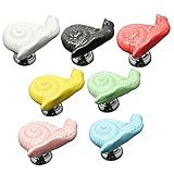 SunniMix 7個　陶器　ドア　棚　引き出し　キャビネット　シック　デザイン　ハンドル　可愛い　家具　ノブ　　　