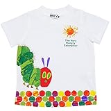 2017年 夏物 はらぺこあおむし 天竺 太陽柄 半袖Ｔシャツ THE WORLD OF ERIC CARLE ホワイト◇80cm