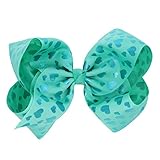 IPOTCH 大きなヘアピン　子供 子供ヘアピン 　使いやすい　撮影用品 　カラフル　全8種類　 - 青い心