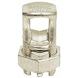 Morris 90414 Bolt Connector with Spacer Dual Rated for Copper and aluminum Conductors Bolts Type Num