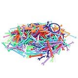 【ノーブランド品】 プラスチック製　積み木　スティックブロック　知育玩具 立体パズル　幾何学　子供　おもちゃ　立体図形 収納箱付　２パタン選べ - 300本
