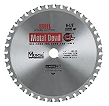 MK Morse CSM6504058CLSC Metal Devil CL Circular Saw Blade, for Cordless Saw, 6-1/2-Inch Diameter, 40