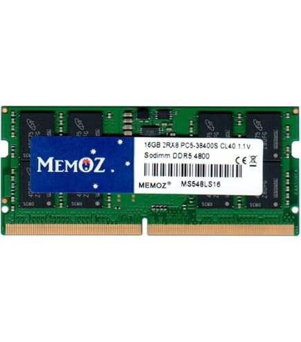 Crucial DDR5-4800 SODIMM CL40 (16Gbit) RAM, 16GB(2x8GB) : Amazon