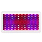Morsen 600W植物育成用LEDライト，3W*200pcsフルスペクトルLEDチップ，赤色140灯 青色40灯 ホワイト16灯 2*IR 2*UV，水耕栽培ライト，野菜工場、植物農園、植物栽培工