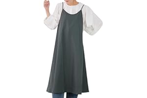 [créer] atRise [アットライズ] エプロン キャミソールエプロン レディース 【さっと被るだけ ワンピースエプロン】 可愛い おしゃれ しわになりにくい