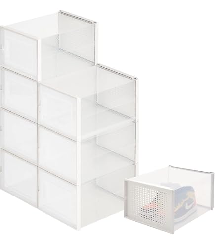 Amazon｜Stackable shoebox [コストコ] Stackable shoebox & organizer