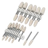 uxcell ポイントマウント フェルト 金属 シャンク研磨 ポイントをマウント 24個セット入り