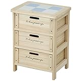 不二貿易 木製ボックス 3段 幅40cm ナチュラル 68093