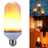 punasi e26 / e27 Electric Flame効果LEDちらつき電球withリアルな揺れるライト効果、Perfect for LampshadesとLanternsデコレーション
