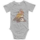 Sloth Stack 女の子の赤ちゃんショートスリーブオニーショーツ下着新生児の下着