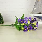 amyove Prettyシミュレート菊ブーケ人工花ホームウェディングデコレーション パープル JM-0228-HOMEUS13