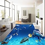 lhdlilyノンスリップ床Painting Beautiful Underwater Coralヒトデ寝室ロビー3d床壁紙壁画 LHDLily-561616981-12441