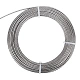 ステンレスワイヤロープ 直径3mm X 長さ50m 7 X 7 耐荷重517kg