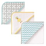 Luvable Friends 3 Piece Hooded Towels, Scuba Duck 30X30 by Luvable Friends
