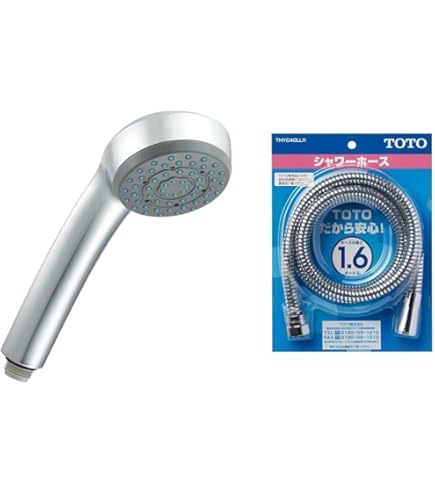 Amazon | TOTO 節水シャワーヘッド(メッキ) TH770C & シャワーホース L