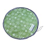 HAOUN おもちゃ収納バッグ 子どもプレイマット ドローストリング付き 収納 (150cm, Green)
