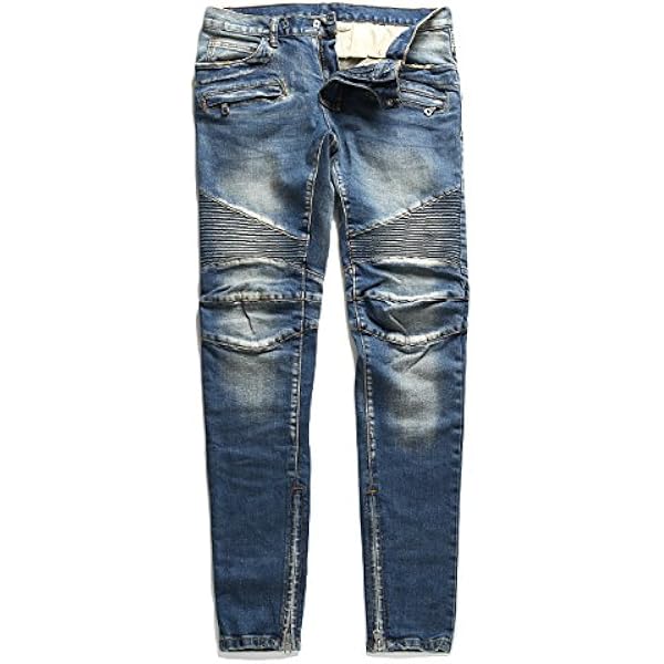 mnmlミニマル　ブルー スキニーデニム ダメージ加工 mnml ミニマル スキニーパンツ ストレッチデニム ダメージ加工 ブルー