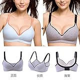 YING LAN　産前　産後　妊婦　妊婦用　コットン　ベスト　インナーマタニティー　授乳用　授乳　ブラジャー　下着　ノンワイヤー　綿　マタニティー　ブラ　柔らか　ナイト ブラ