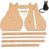 レザークラフト 型紙 アクリル製 パターン 立体 アニマル ショルダーバッグ (大ネコ)