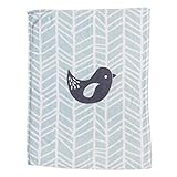 Lolli Living Sparrow Plush Blanket, Grey Bird by Lolli Living [並行輸入品]