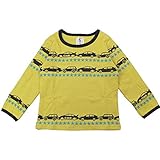 【秋冬物】 chocola(ショコラ) ガーゼ天竺クルマPt長袖Tシャツ 120cm /カラシ NO.CH-1514-13007