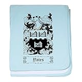 CafePress – Yates – スーパーソフトベビー毛布、新生児おくるみ ブルー 078986282625CD2