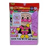 アンパンマン 長袖 お食事エプロン ピンク 26.5×35.5×28