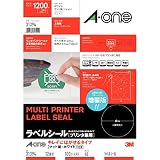 エーワン ラベルシール キレイにはがせるタイプ 12面 丸型 100シート 31394