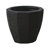 アドミナ 鉢カバー 10号用 47cm ブラック【パーフェクトポット PF-12】 陶器 信楽焼き 穴なし おしゃれ