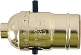GE Lamp Socket, Push On/Off, Gold 52205 [並行輸入品]
