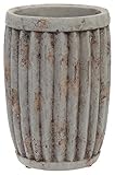 Boston International Cement Ribbed Vase, 9-Inch [並行輸入品]